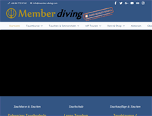 Tablet Screenshot of member-diving.com